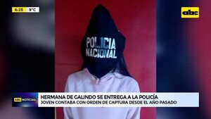 Video: Hermana de Galindo se entrega a la policía - ABC Noticias - ABC Color