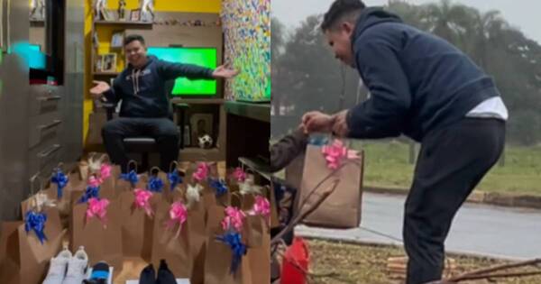 La Nación / ¡Héroe pedrojuanino! Lata Pararã donó abrigos a niños de escasos recursos