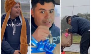 (VIDEO)”Lata Pararã” salió a repartir abrigos y zapatos