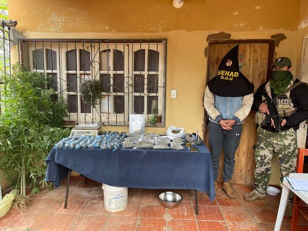 Senad desmanteló “mini-mercado” de drogas en Caacupé | 1000 Noticias