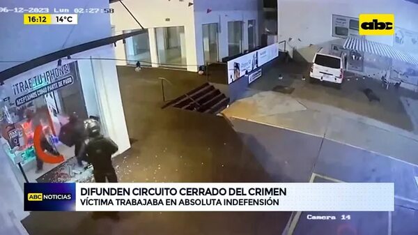 Video: Difunden circuito cerrado del asesinato del guardia de seguridad asesinado en Villa Morra  - ABC Noticias - ABC Color