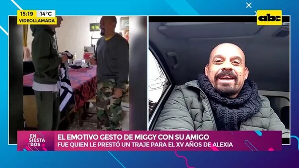 Video: El emotivo gesto de Miggy con su amigo de años - Ensiestados - ABC Color