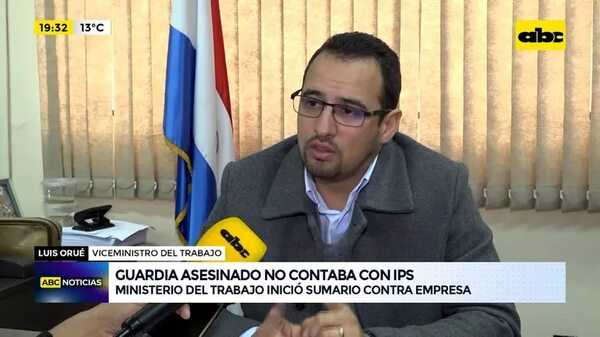 Video: Guardia asesinado no contaba con IPS - ABC Noticias - ABC Color