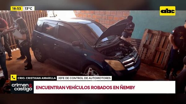 Video: Encuentran vehículos robados en Ñemby - Crimen y castigo - ABC Color