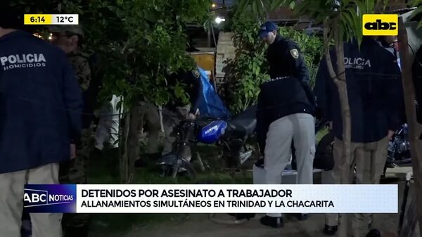 Video: Allanamientos por asesinato a trabajador  - ABC Noticias - ABC Color