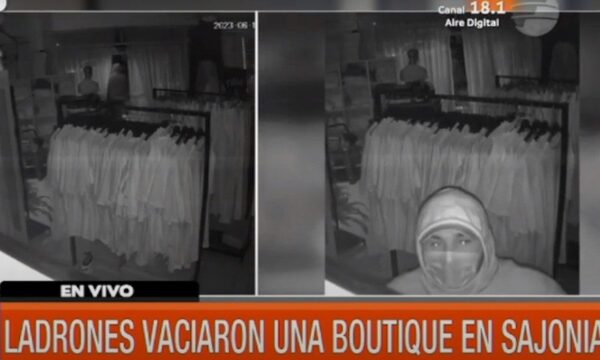 Ladrones vaciaron una boutique en Sajonia | Telefuturo