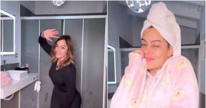 La Nación / Larissa Riquelme mostró su “ritual” para bañarse en épocas de frío