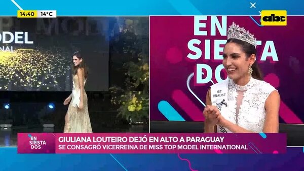 Video: Giuliana Louteiro dejó en alto a Paraguay - Ensiestados - ABC Color