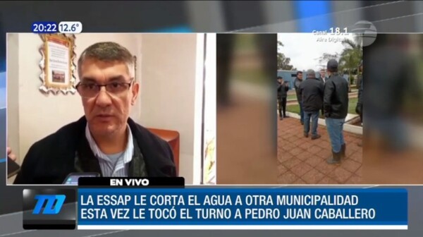 ESSAP cortó el agua a la Municipalidad de Pedro Juan | Telefuturo