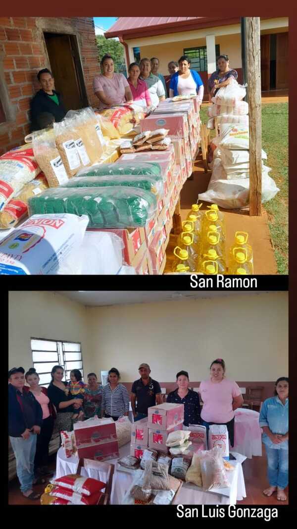 MINISTERIO DE DESARROLLO ENTREGÓ ALIMENTOS A COMEDORES DE TOMÁS ROMERO PEREIRA