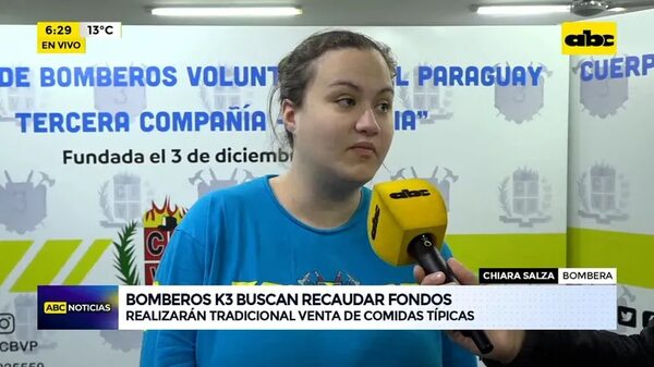 Video: Bomberos K3 buscan recaudar fondos - ABC Noticias - ABC Color