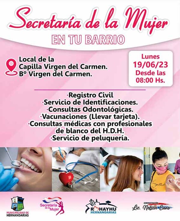 Comuna hernandariense organiza jornada de atención integral a mujeres en los barrios | DIARIO PRIMERA PLANA