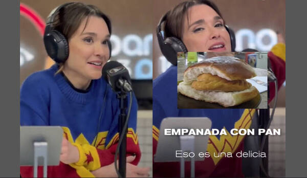 [VIDEO] Lali defendió la "empanada con pancito" frente a los curepas