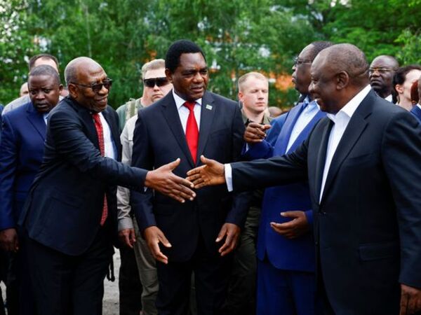 Rusia ataca Kiev con misiles en plena visita de siete líderes africanos