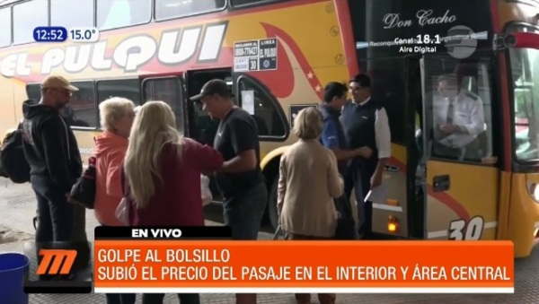 Confirman aumento del pasaje en buses de corta, mediana y larga distancia