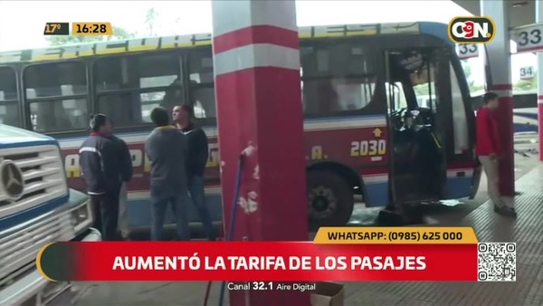 ¡Sorpresa! Aumentó la tarifa del pasaje - C9N