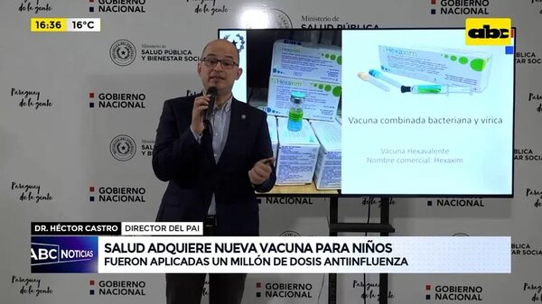 Video: Salud adquiere nueva vacuna para niños - ABC Noticias - ABC Color