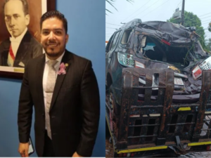El ex diputado Carlos Portillo tuvo un feo accidente pero vive para contarlo