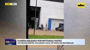 Video: guardia de seguridad baleado por motoasaltantes  - ABC Noticias - ABC Color