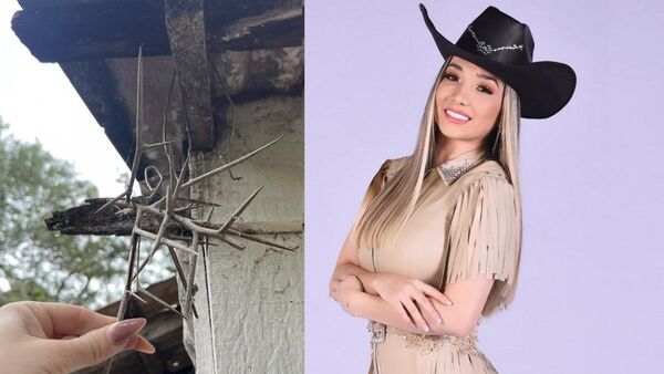 Marilina protegía su casa con una ramita de “corona de espinas”