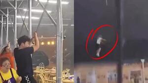 Fuerte temporal hizo volar techo y personas de un restaurante en China | 1000 Noticias