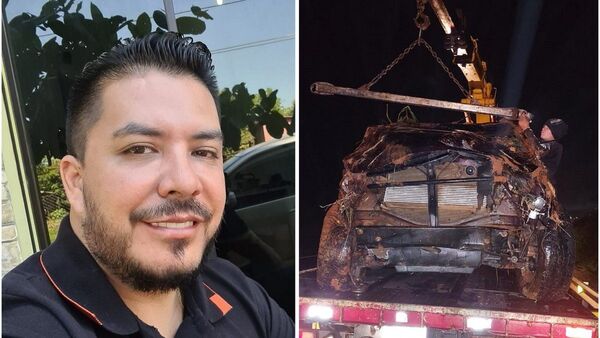 Carlos Portillo se accidentó y su camioneta quedó chalái: “Me golpeé todo”