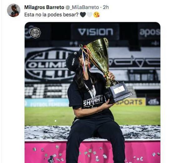 El retruco de una jugadora de Olimpia a Jessica: ¿Esta no la podes besar?