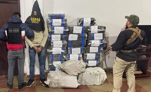 Interceptan a traficantes e incautan unos 600 kilos de marihuana que iban a Brasil