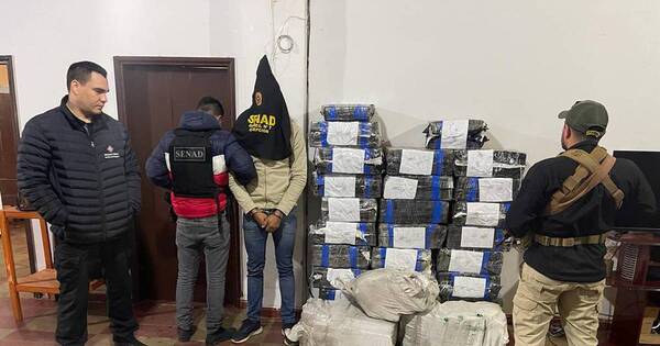La Nación / Detienen a dos hombres con más de 600 kg de marihuana