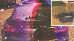 “Dueño de la vereda” rompió vidrio de lujoso auto