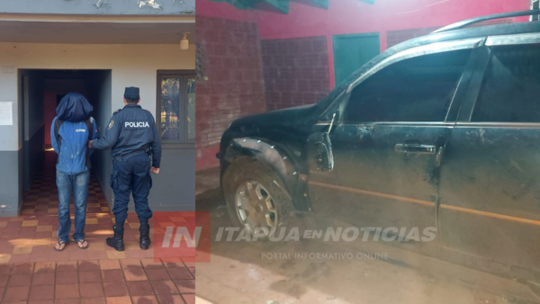 CHOCÓ, HUYÓ Y TERMINÓ PRESO EN BELLA VISTA - Itapúa Noticias