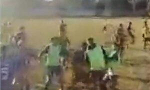 Peloteros se trenzaron a golpes en medio de un partido