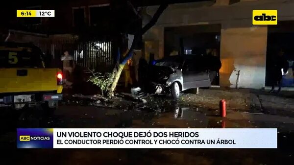Video: Un violento choque dejó dos heridos - ABC Noticias - ABC Color