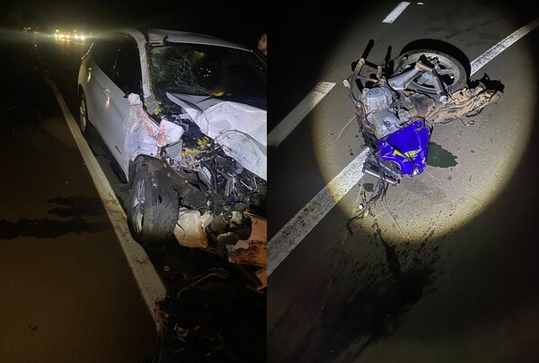Caaguazú: Mueren dos personas a bordo de una moto, tras chocar contra una camioneta - trece