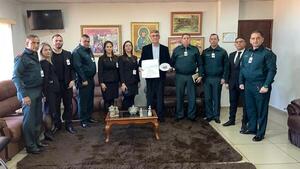 Delegación del IAEE fue recibida por el Intendente Ronald Acevedo