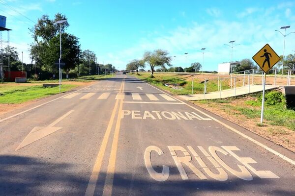 Tte. Irala Fernández: inauguran lumínica y calle colectora - Noticias del Chaco - ABC Color