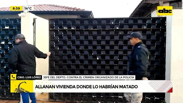 Video: Allanaron la vivienda donde habrían asesinado a Aguacate - ABC Noticias - ABC Color
