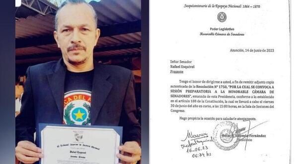 Estas serían las opciones para que “Mbururú” jure como senador. – Prensa 5