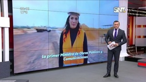 Claudia Centurion al frente del MOPC - SNT