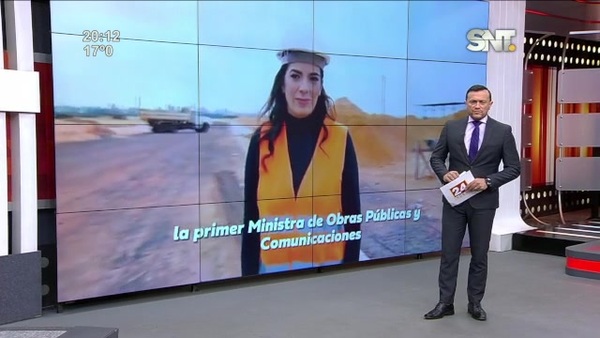 Claudia Centurion al frente del MOPC - SNT