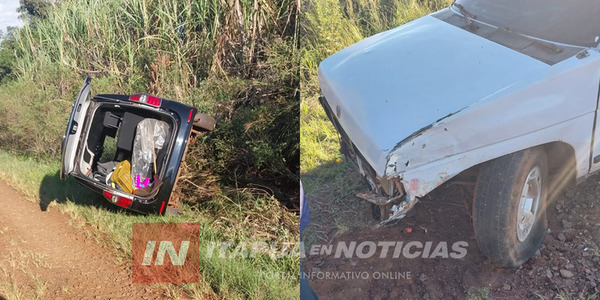 CHOQUE DE CAMIONETAS Y VUELCO EN LA PAZ - Itapúa Noticias