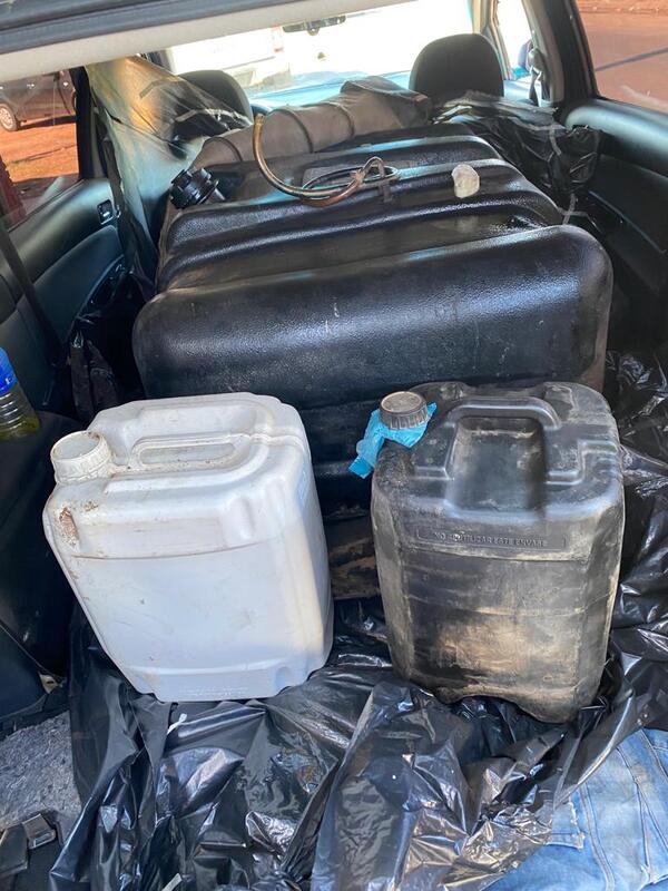 Villa Hayes: incautaron cerca de 400 litros de combustible de contrabando