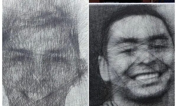 Artista de hilos busca entregar cuadros a “Miggy” y Enciso