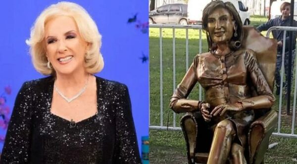 Polémica "escultura" de Mirtha Legrand hecha por un cordobés: "Ni los dientes son míos"