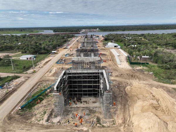 Más del 20% de avance presentan las obras del Puente de la Bioceánica