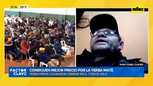 Video: Yerbateros lograron cerrar en G. 1.700 el kilo - Factor Clave - ABC Color