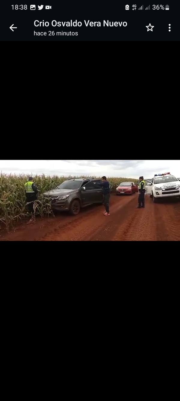 Recuperan camioneta robada en operativo policial