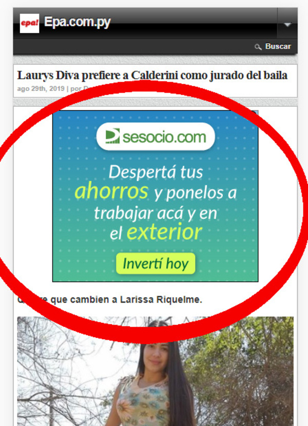 Anunciate en nuestra red. Servicio de Publicidad Digital. | Epa.com.py