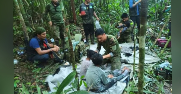 Hallan con vida a cuatro niños que estaban perdidos hace 40 días en la selva colombiana