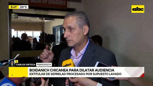 Video: Boidanich chicanea para dilatar audiencia - ABC Noticias - ABC Color